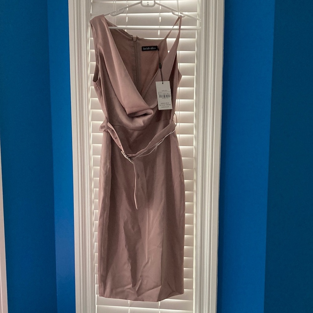 Lavish Alice Cowl Neck Midi Dress♥️